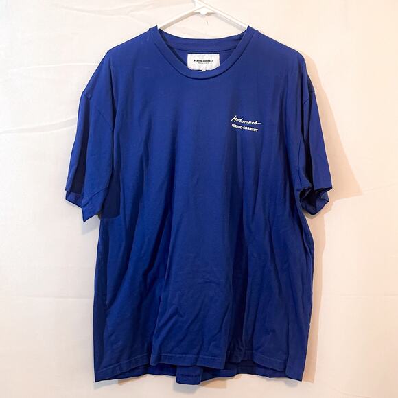 3 FOR $50! 🎁 PERIOD CORRECT Motorsport Calder Blue Crew T-Shirt Sz. XL - Picture 4 of 6